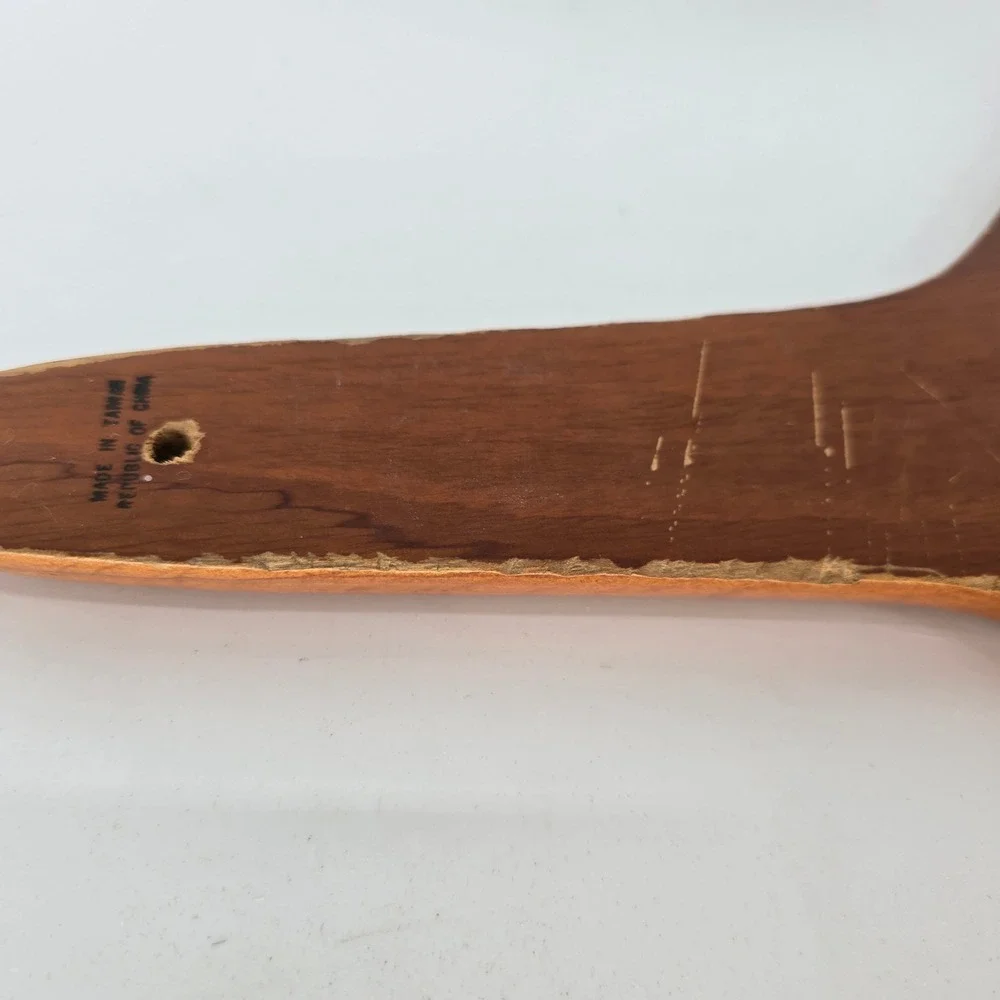 Vintage Wood Charcuterie Board, Large Curved‎ Cheese Platter Serving Paddle